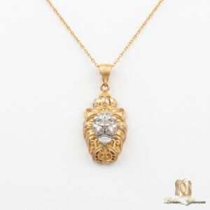 گردنبند نقره زنانه طرح شیر ne-new-24 عکس اصلی