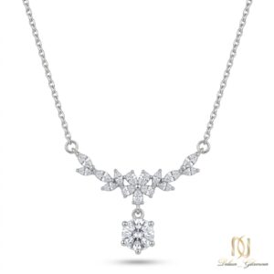 گردنبند نقره گل ne-new-16 عکس اصلی