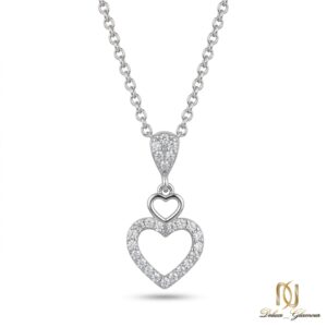 گردنبند نقره زنانه طرح قلب ظریف ne-new-56 عکس اصلی