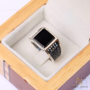 انگشتر مردانه اسپرت نقره 925 اصل rg-n622 - 48808 - 5