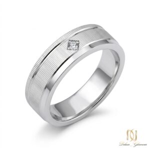 انگشتر نقره زنانه طرح حلقه مینیمال ri-s-64 عکس اصلی