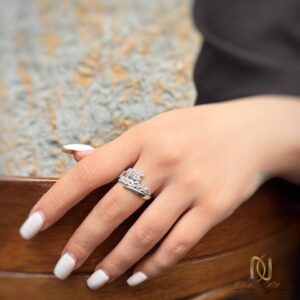 انگشتر نقره زنانه طرح خوشه - ri-n357 - 4