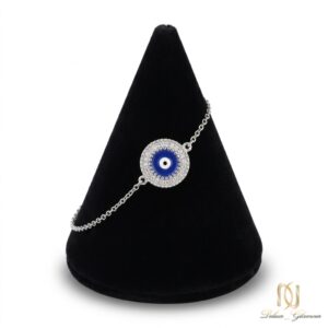 دستبند نقره زنانه طرح چشم نظر اسپرت br-s-38 عکس اصلی