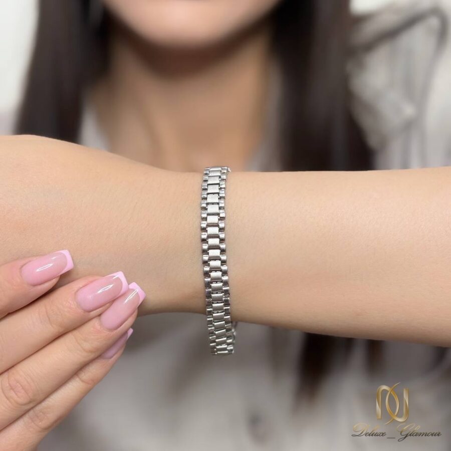 دستبند نقره زنانه مدل رولکس - br-n317 - 5