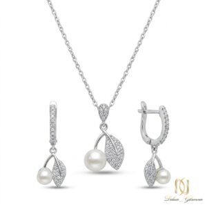 نیم ست نقره زنانه گیلاس ce-new-37 عکس اصلی