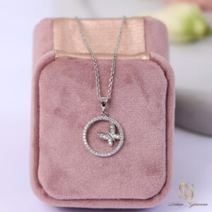 گردنبند نقره زنانه مدل پروانه - nw-n951 - 4