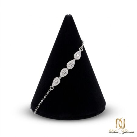 دستبند نقره زنانه مجلسی اشکی br-s-47 عکس اصلی