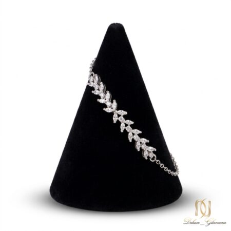 دستبند نقره زنانه مجلسی برگ br-s-48 عکس اصلی