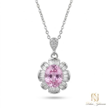 گردنبند نقره زنانه مجلسی گل ne-new-104 عکس اصلی